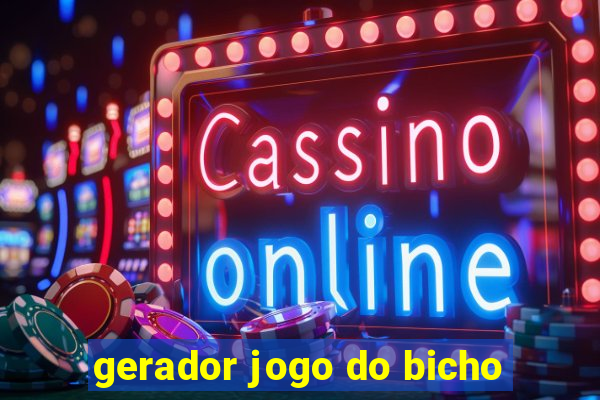 gerador jogo do bicho